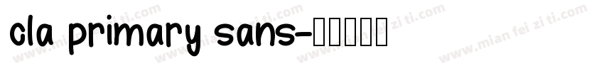 cla primary sans字体转换